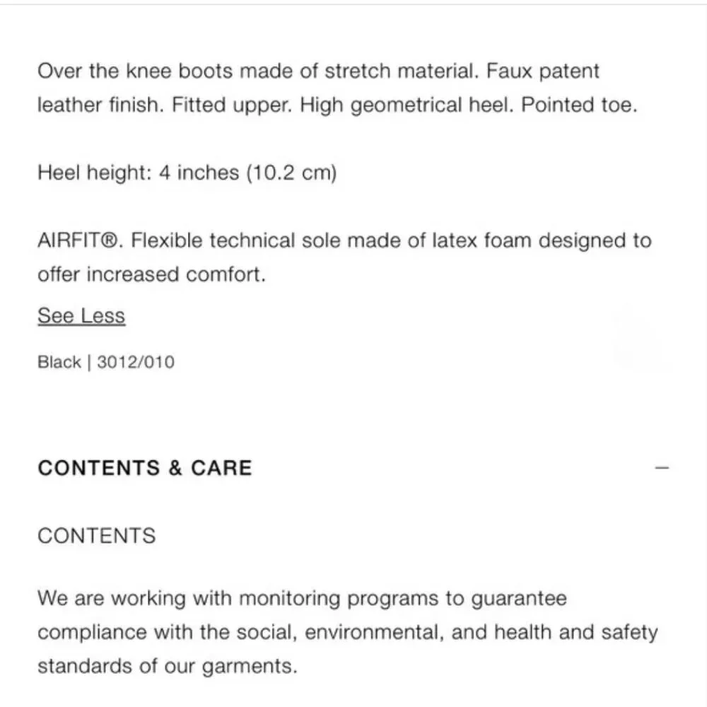 Zara patent over